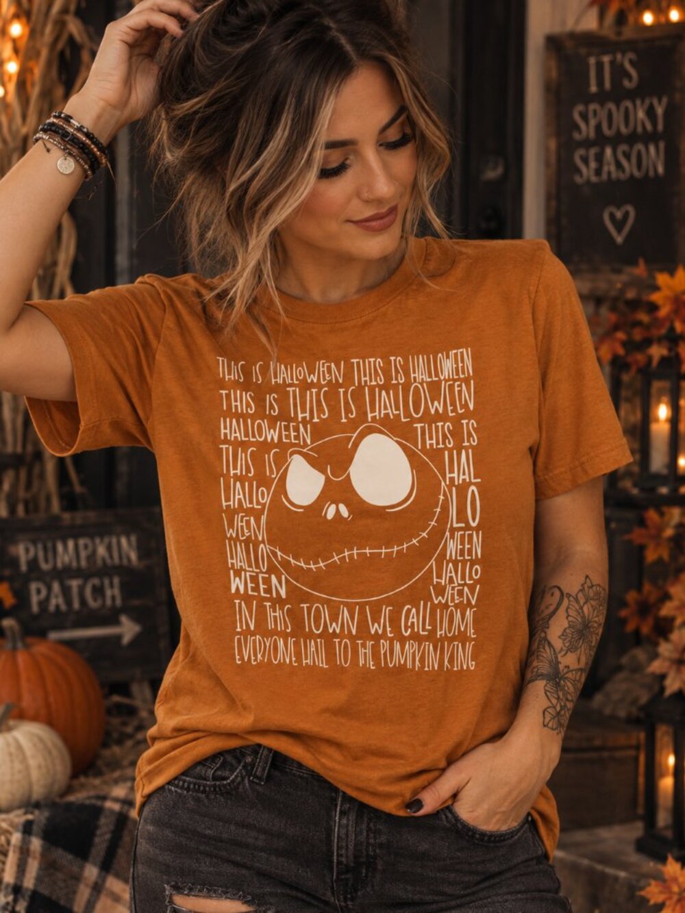 🎃 This Is Halloween Pumpkin King Bella Canvas Tee S